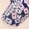 Baseball cap new men's and women's trend baseball cap Korean version fashion street tide cap poker printing hat