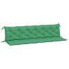 Garden Bench Cushions 2pcs Green 78.7"x19.7"x2.8" Oxford Fabric