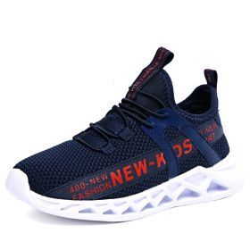 FLARUT Kids Running Shoes Sport Shoes Boys Sneakers Outdoor Light Tenis Basket Footwear Red Black Girl Breathable Soft Shoes (Color: blue kids sneakers)