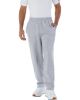 Adult Powerblend® Open-Bottom Fleece Pant with Pockets - BLACK - S