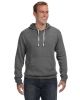 Adult Triblend Pullover Fleece Hooded Sweatshirt - BLACK TRIBLEND - XS