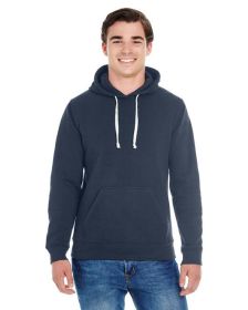 Adult Triblend Pullover Fleece Hooded Sweatshirt - BLACK TRIBLEND - XS (Color: TRUE NAVY TRBLND)
