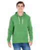 Adult Triblend Pullover Fleece Hooded Sweatshirt - BLACK TRIBLEND - XS