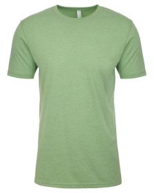 Unisex CVC Crewneck T-Shirt - WHITE - 5XL (Color: APPLE GREEN)