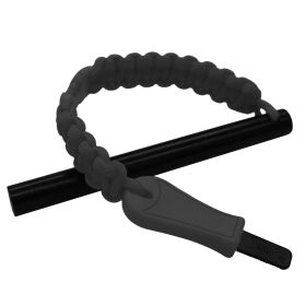 Hot Strike Ferro Rod Fire Starter | Emergency Ferrocerium Tool with Premium Striker and Lanyard with Buckle | Large Flint & Steel Survival Kit (5 x 1/ (Color: BLACK)