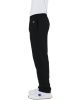 Adult Powerblend® Open-Bottom Fleece Pant with Pockets - BLACK - S